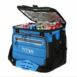 Titan Blue and Black Insulated Cooler Bag